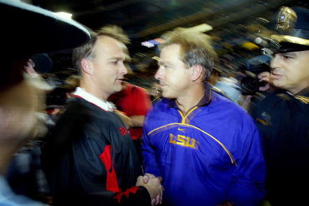 Coach Richt and Coach Saban